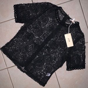 Lace Sheer Blouse w/h tag